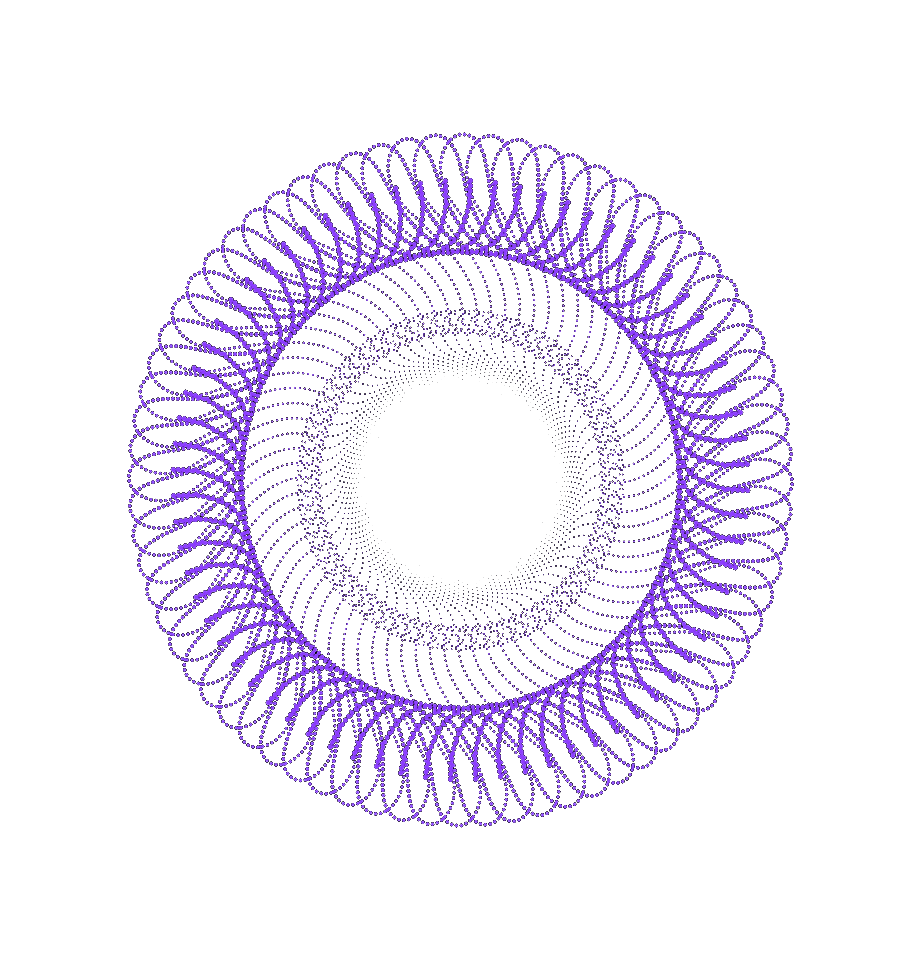 Abstract Purple shapes on a transparent background